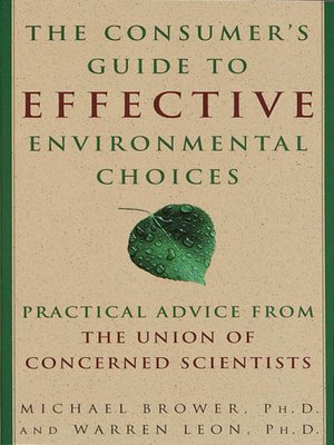 cover image of The Consumer's Guide to Effective Environmental Choices